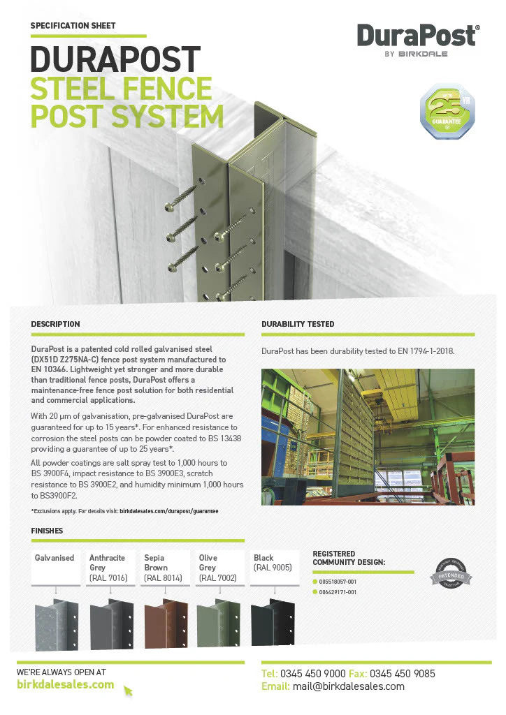 DuraPost Classic Steel Fence Post - Image 3
