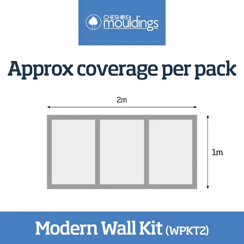 MDF Wall Panel Kit Modern Shaker Style WPKT2 - Image 3