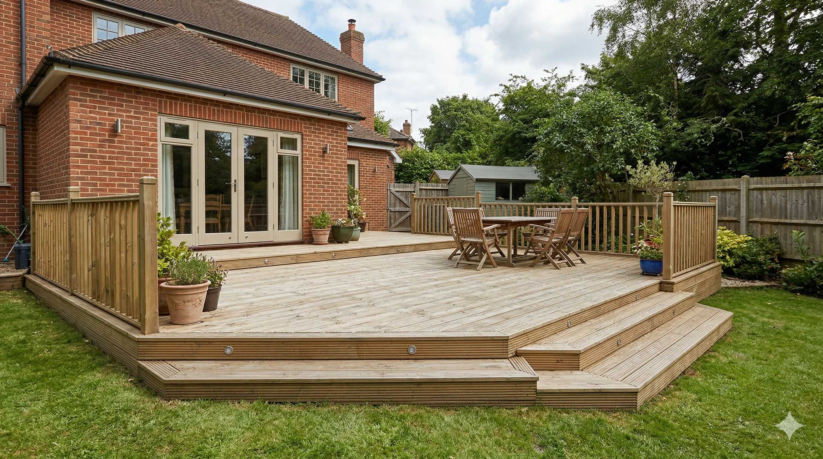 Decking Boards - Treated Grooved & Smooth Decking Boards 32mm x 125mm - Image 3